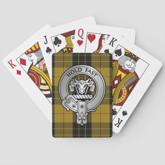 Clan MacLeod Crest & Tartan Pokerkaarten (Achterkant)