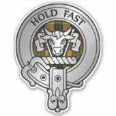 Clan MacLeod Crest & Tartan Sticker (Voorkant)