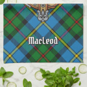 Clan MacLeod Crest Theedoek (Gevouwen)