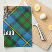 Clan MacLeod Crest Theedoek (Quarter Fold)