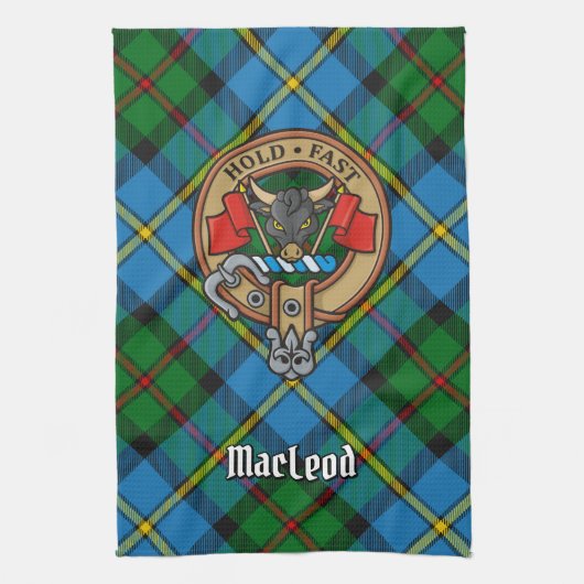 Clan MacLeod Crest Theedoek (Verticaal)