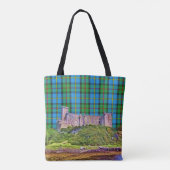 Clan MacLeod Dunvegan Castle Blue en Green Tartan Tote Bag (Achterkant)