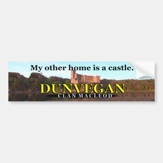 Clan MacLeod Dunvegan Castle Bumpersticker (Voorkant)