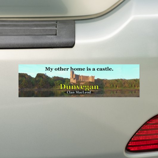 Clan MacLeod Dunvegan Castle Bumpersticker (Op auto)