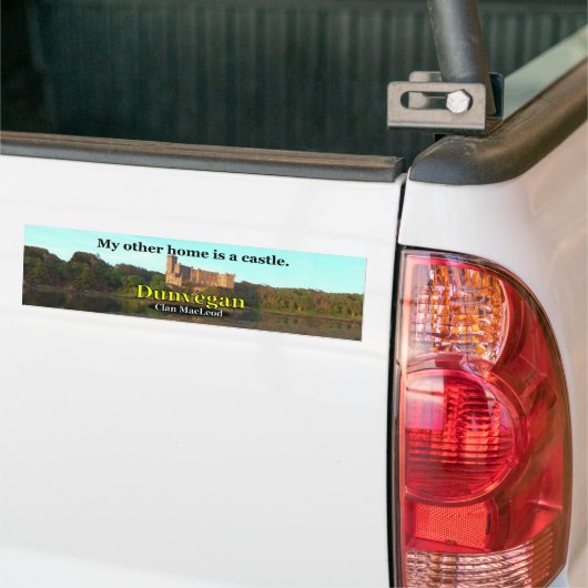 Clan MacLeod Dunvegan Castle Bumpersticker (Op Truck)