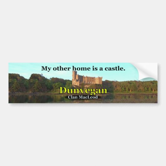 Clan MacLeod Dunvegan Castle Bumpersticker (Voorkant)