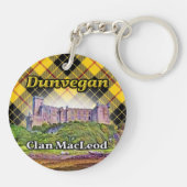 Clan MacLeod Dunvegan Castle Lewis Tartan Sleutelhanger (Achterkant)