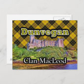 Clan MacLeod Dunvegan Castle Tartan Sky Briefkaart (Voorkant / Achterkant)