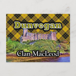 Clan MacLeod Dunvegan Castle Tartan Sky Briefkaart