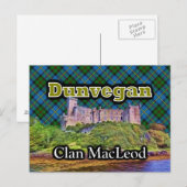Clan MacLeod Dunvegan Castle Tartan Sky Briefkaart (Voorkant / Achterkant)