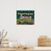Clan MacLeod Dunvegan Castle Tartan Sky Poster (Keuken)