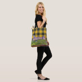 Clan MacLeod Dunvegan Castle Yellow Black Tartan Tote Bag (Op model)