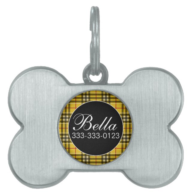 Clan MacLeod Elegant Huisdieren Naamplaatje (voorkant)