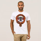 Clan MacLeod Family Crest en Targe T-shirt (Voorkant volledig)