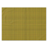 Clan MacLeod Geel en Zwart Schots Tartan Tafelkleed (Voorkant (Horizontaal))
