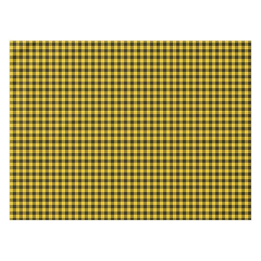 Clan MacLeod Geel en Zwart Schots Tartan Tafelkleed (Voorkant (Horizontaal))