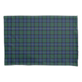 Clan MacLeod Groen en Blauw Schots Plaid Kussensloop (Voorkant)