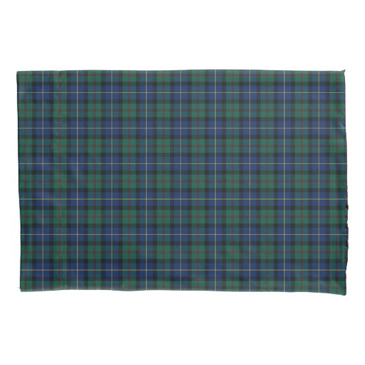 Clan MacLeod Groen en Blauw Schots Plaid Kussensloop (Voorkant)