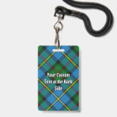 Clan MacLeod Hunting Tartan Badge (Achterkant met koord)
