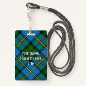 Clan MacLeod Hunting Tartan Badge (Achterkant met draagriem)