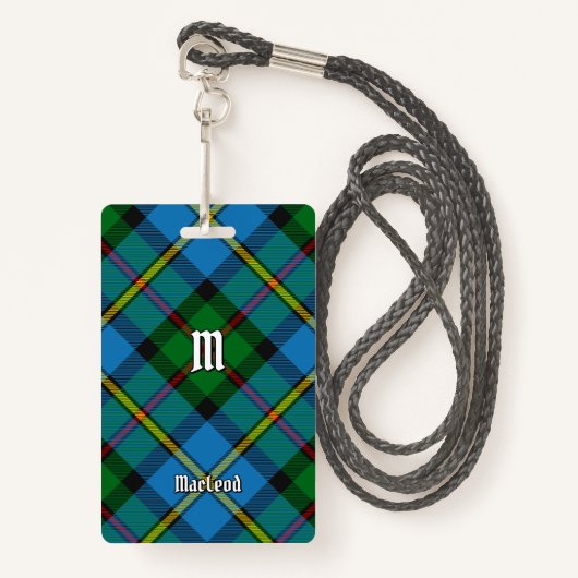 Clan MacLeod Hunting Tartan Badge (Voorkant met draagriem)