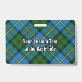 Clan MacLeod Hunting Tartan Badge (Achterkant)
