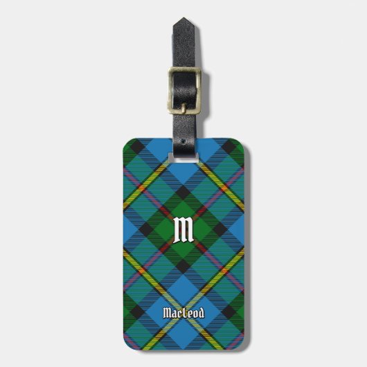 Clan MacLeod Hunting Tartan Bagagelabel (Voorkant verticaal)