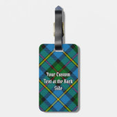 Clan MacLeod Hunting Tartan Bagagelabel (Achterkant verticaal)