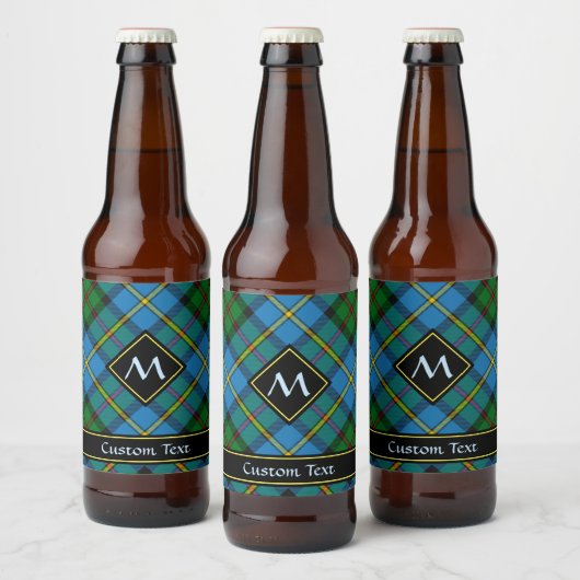 Clan MacLeod Hunting Tartan Bier Etiket (Flessen)