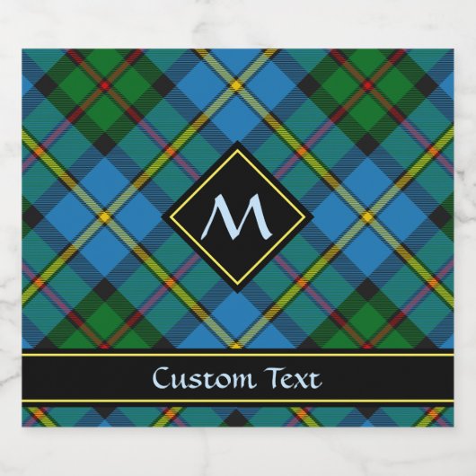 Clan MacLeod Hunting Tartan Bier Etiket (Enkel label)