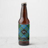 Clan MacLeod Hunting Tartan Bier Etiket (Voorkant)