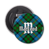 Clan MacLeod Hunting Tartan Button Flesopener (Voorkant)