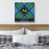 Clan MacLeod Hunting Tartan Canvas Afdruk (Insitu (Slaapkamer))