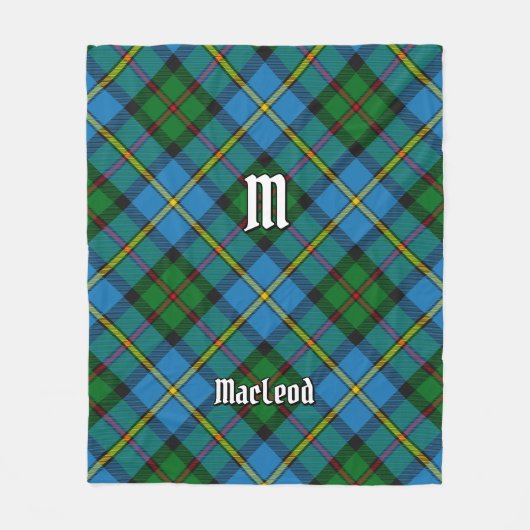 Clan MacLeod Hunting Tartan Fleece Deken (Voorkant)