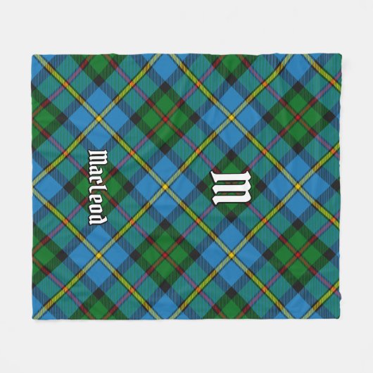 Clan MacLeod Hunting Tartan Fleece Deken (Voorkant (Horizontaal))
