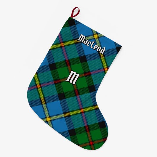Clan MacLeod Hunting Tartan Grote Kerstsok (Voorkant (Hangend))