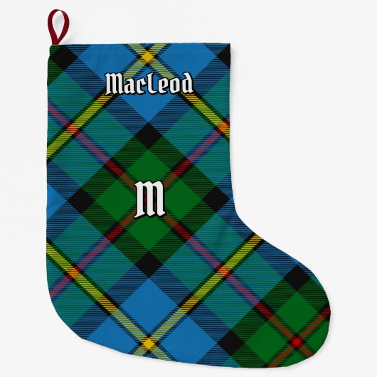 Clan MacLeod Hunting Tartan Grote Kerstsok (Voorkant)