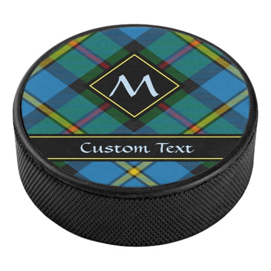 Clan MacLeod Hunting Tartan Hockey Puck (3/4)
