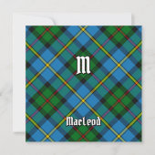 Clan MacLeod Hunting Tartan Kaart (Voorkant)