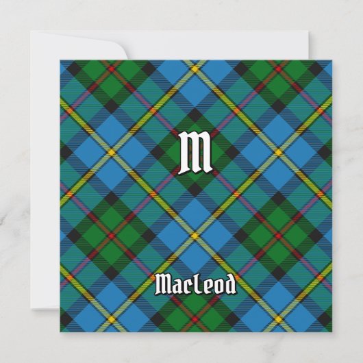 Clan MacLeod Hunting Tartan Kaart (Voorkant)