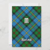 Clan MacLeod Hunting Tartan Kaart (Voorkant)