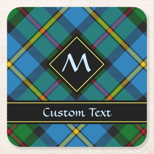 Clan MacLeod Hunting Tartan Kartonnen Onderzetters (Voorkant)