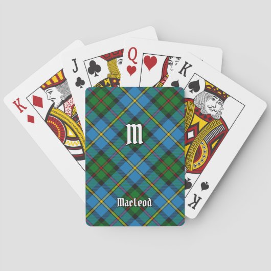 Clan MacLeod Hunting Tartan Pokerkaarten (Achterkant)