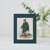 Clan MacLeod  Illustratie Tartan Lijst Briefkaart (Staand voorkant)