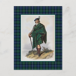 Clan MacLeod  Illustratie Tartan Lijst Briefkaart