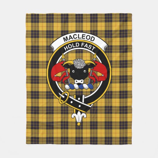 Clan MacLeod Lewis Ancient Tartan Pset Fleece Deken (Voorkant)