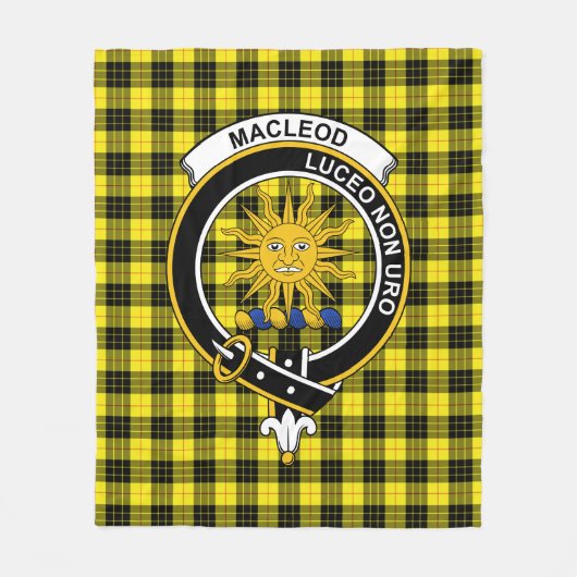 Clan MacLeod Lewis Modern Tartan Pset Fleece Deken (Voorkant)