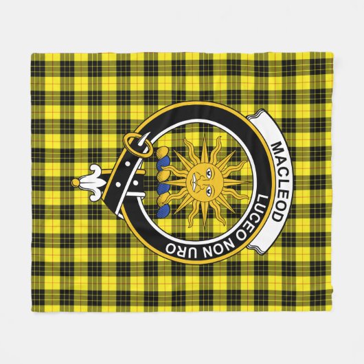 Clan MacLeod Lewis Modern Tartan Pset Fleece Deken (Voorkant (Horizontaal))