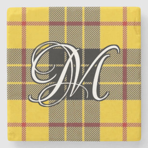 Clan MacLeod Lewis Tartan Custom Monogram Stenen Onderzetter