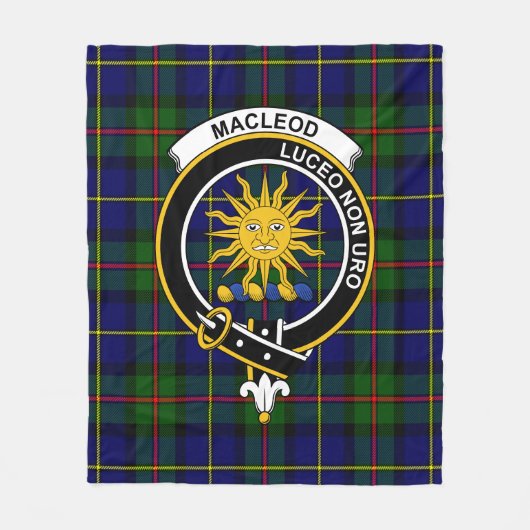 Clan MacLeod Lewis van Harris Modern Tartan Pset Fleece Deken (Voorkant)